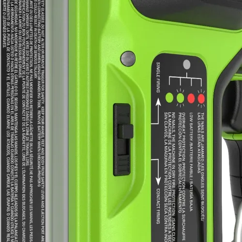 Гвоздезабивной пистолет Greenworks GD24BN 24V 3400707 бесщеточный аккумуляторный — детальное фото