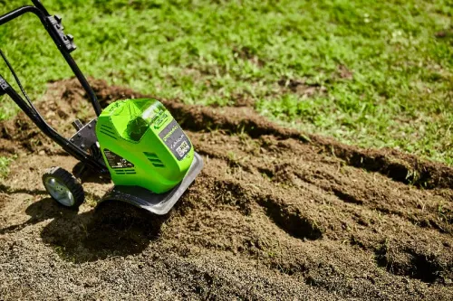 Культиватор Greenworks G40TL 40V 27087 аккумуляторный — детальное фото