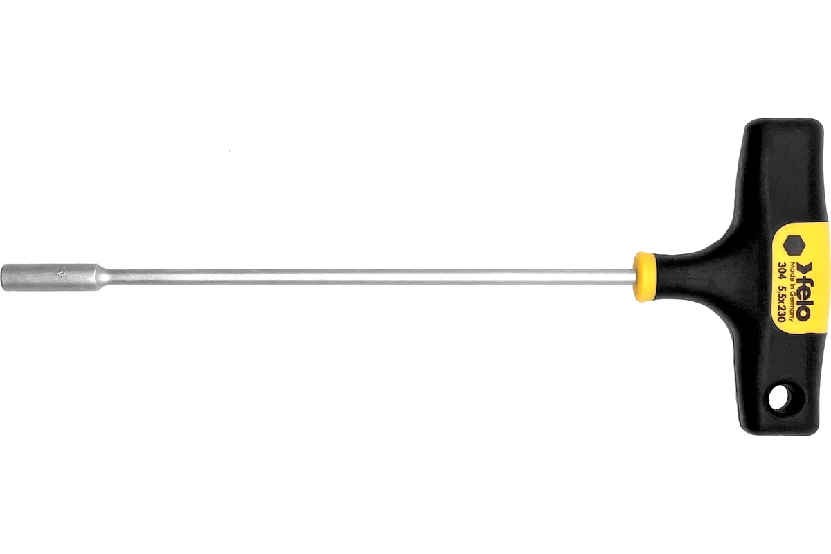 Т-образный ключ 5,5 мм, стержень 230 мм Felo 30455860 — детальное фото