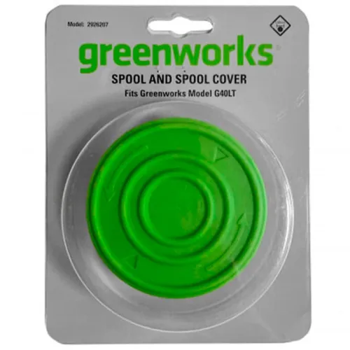 Катушка с леской и крышкой 2926207 для аккумуляторных триммеров Greenworks G40LT30 40V 2101507, GD40LT30 40V 21107 — детальное фото