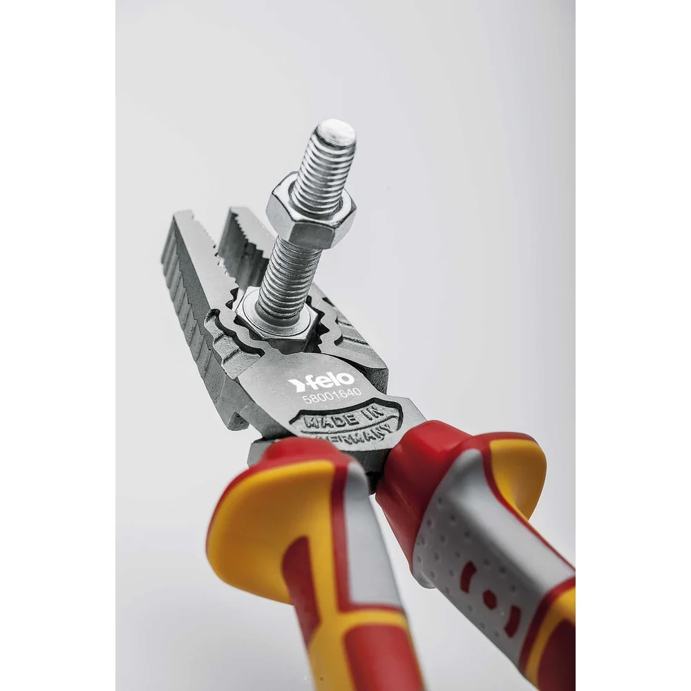 Диэлектрические комбинированные плоскогубцы 180 мм Felo 58001840 — детальное фото