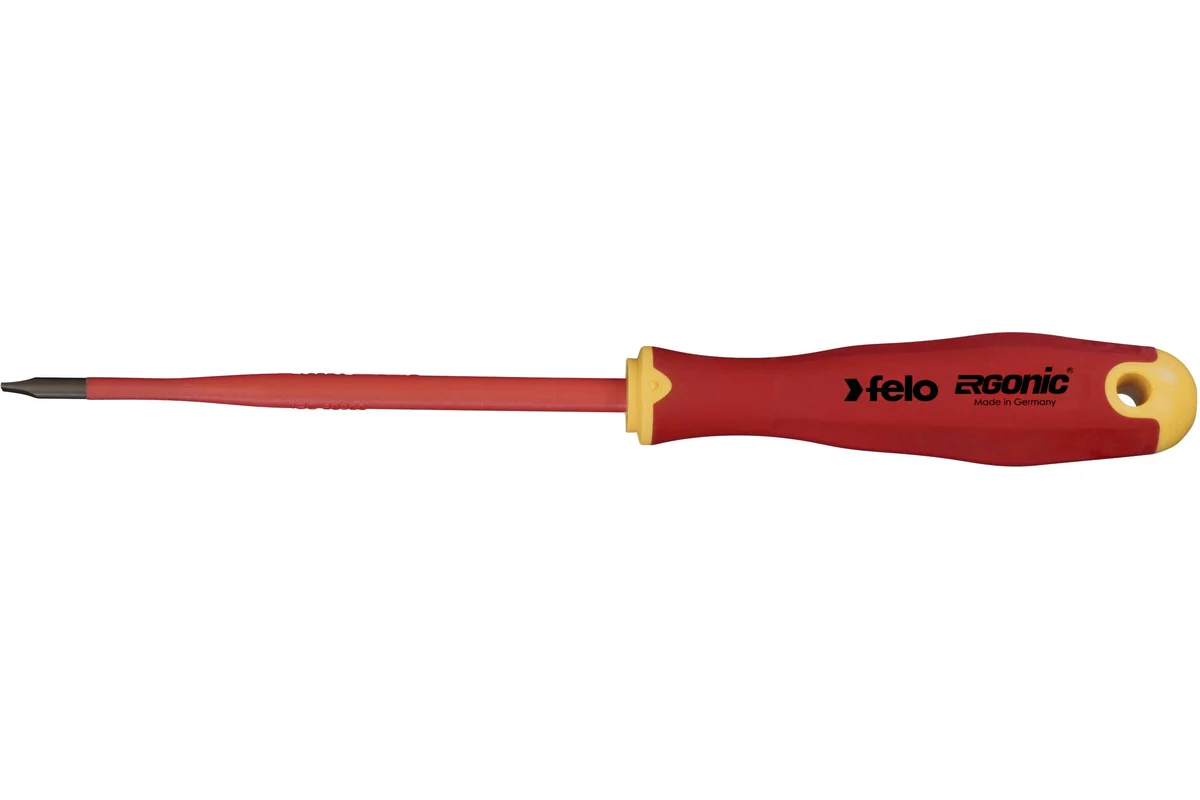 Диэлектрическая отвертка Felo SL 4,5х1,0, E-Slim Ergonic 41394590 — детальное фото