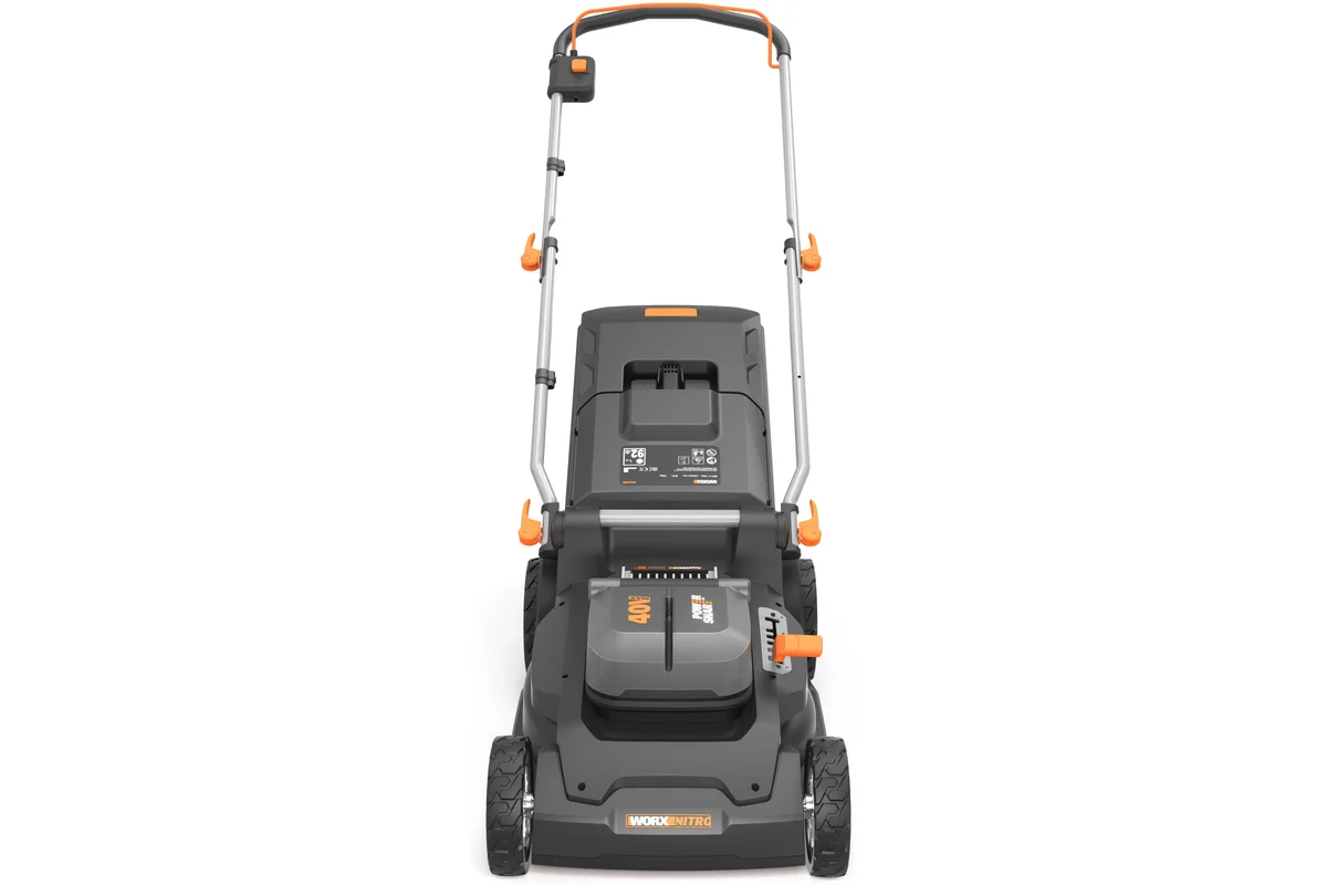 Газонокосилка WORX WG745E 40V (48см) аккумуляторная, c 2х АКБ на 4 А*ч и ЗУ — детальное фото