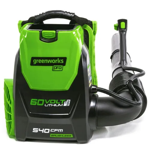 Воздуходув аккумуляторный ранцевый Greenworks 60V GD60BPB 2402307, бесщёточный, без АКБ и ЗУ