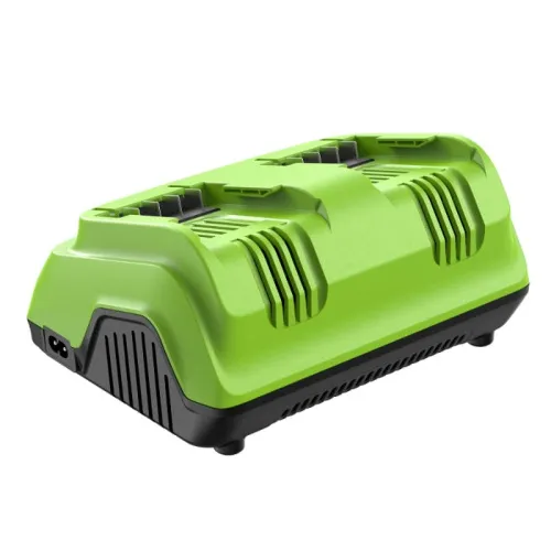 Ультрабыстрое двойное зарядное устройство Greenworks G24X2C8 24V 2958807 (8 A) — детальное фото