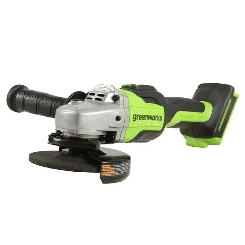Угловая шлифмашинка (болгарка) 125 мм аккумуляторная Greenworks 24V GD24AG 3200207, бесщеточная, без АКБ и ЗУ