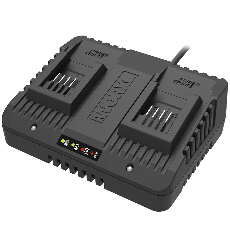 Двойное зарядное устройство WORX WA3772 20V 2x1А — детальное фото