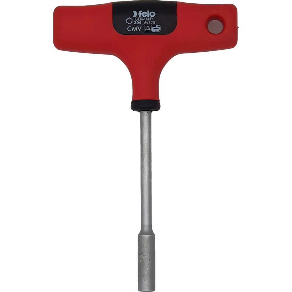 Т-образный ключ Felo 6 мм, стержень 125 мм 30406460 — детальное фото