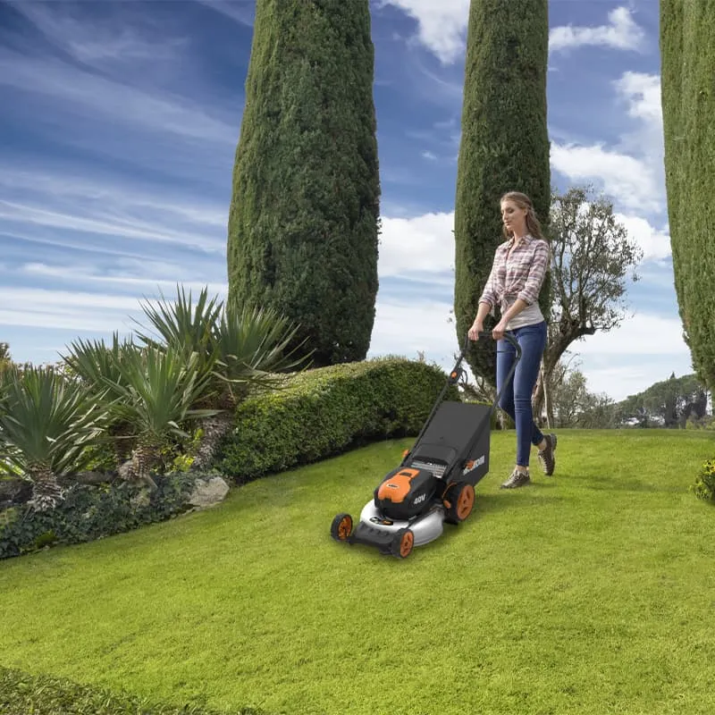 Газонокосилка WORX WG751E 40V 48см аккумуляторная — детальное фото