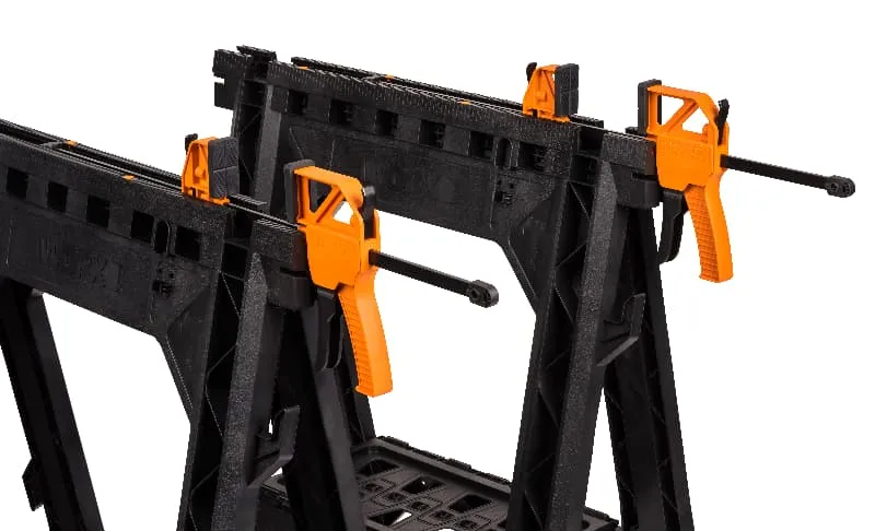 Строительные козлы для пиления с зажимом WORX WX065 — детальное фото