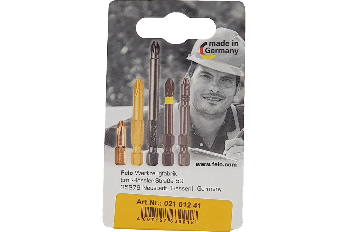 Бита крестовая ударная Impact (2 шт; PZ1; 25 мм) Felo 02101241 — детальное фото