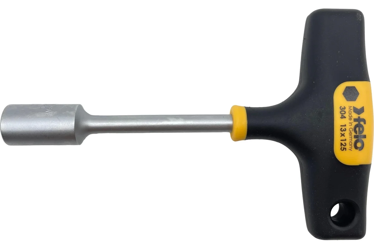 Т-образный ключ 13 мм, стержень 125 мм Felo 30413460 — детальное фото